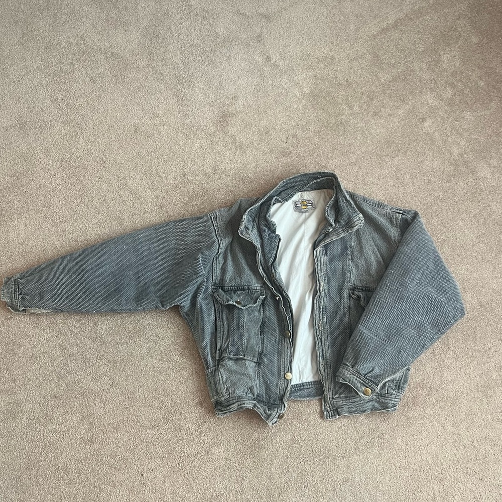 Vintage bomber jacket purchased in a thrift store in NYC!